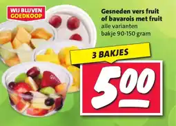 Nettorama Gesneden vers fruit of bavarois met fruit aanbieding