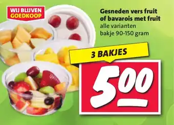 Nettorama Gesneden vers fruit of bavarois met fruit aanbieding