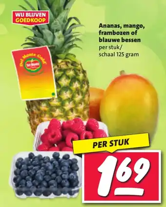 Nettorama Ananas, mango, frambozen of blauwe bessen aanbieding