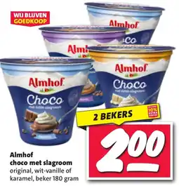 Nettorama Almhof choco met slagroom aanbieding