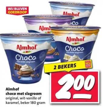 Nettorama Almhof choco met slagroom aanbieding