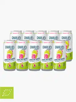 Flink Charlie's Organics Sparkling bio Raspberry & Lime 33cl 10x aanbieding