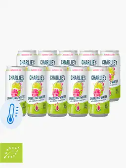 Flink Charlie's Organics Sparkling bio Raspberry & Lime 33cl 10x aanbieding