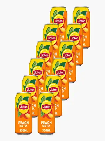 Flink Lipton Ice Tea Peach 33cl 12x aanbieding