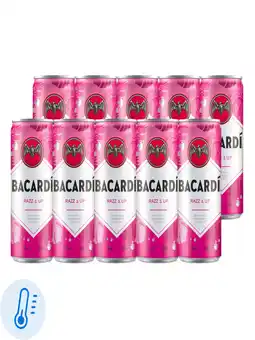 Flink Bacardi Razz & Up 25cl 10x aanbieding