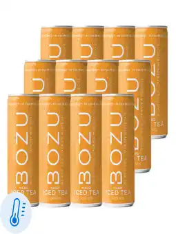 Flink Bozu Hard Iced Tea Peach 4,5% 25cl 12x aanbieding