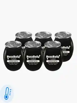 Flink BuzzBallz Espresso Martini 13.5% 20cl 6x aanbieding