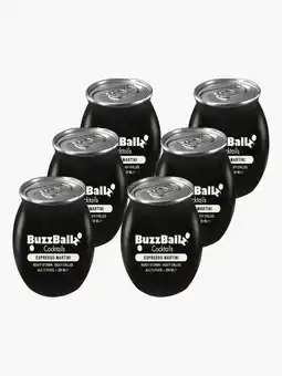 Flink BuzzBallz Espresso Martini 13.5% 20cl 6x aanbieding