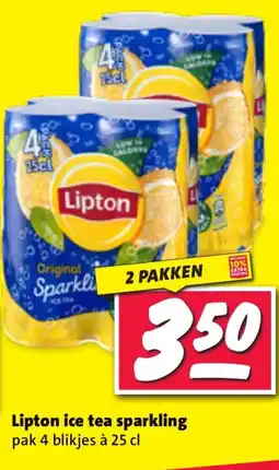 Nettorama Lipton ice tea sparkling aanbieding