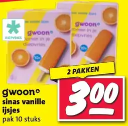 Nettorama gwoonº sinas vanille ijsjes aanbieding