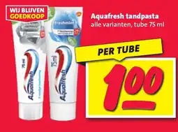 Nettorama Aquafresh tandpasta aanbieding
