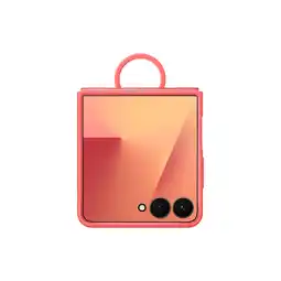 MediaMarkt Samsung Ring Silicone Telefoonhoesje Voor Samsung Galaxy Z Flip 7 Rood aanbieding