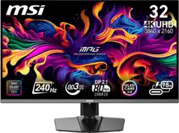 MediaMarkt MSI Mpg 322urx Qd-oled - 31.5 Inch 3840 X 2160 (ultra Hd 4k) 0.03 Ms 240 Hz aanbieding