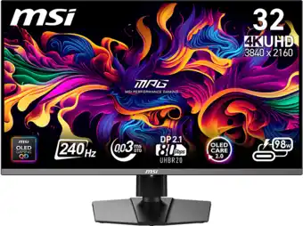 MediaMarkt MSI Mpg 322urx Qd-oled - 31.5 Inch 3840 X 2160 (ultra Hd 4k) 0.03 Ms 240 Hz aanbieding