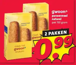 Nettorama gwoonº paneermeel naturel aanbieding