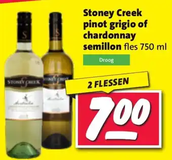 Nettorama Stoney Creek pinot grigio of chardonnay semillon x aanbieding