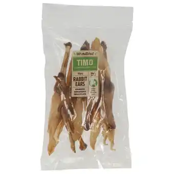 Pets Place Timo Konijnenoren Zonder Vacht - Hondensnacks - 90 g 10 stuks aanbieding