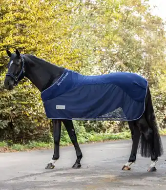 Welkoop Waldhausen Comfort Fleece - Zweetdeken - Paardendeken - Blauw aanbieding