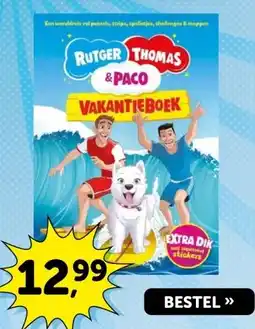 Boekenvoordeel RUTGER THOMAS & PACO VAKANTIEBOEK aanbieding