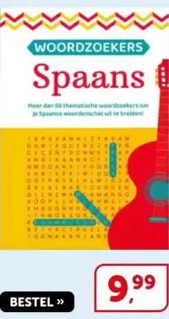 Boekenvoordeel WOORDZOEKERS Spaans aanbieding