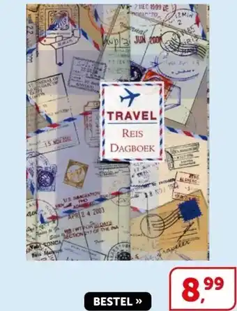 Boekenvoordeel TRAVEL REIS DAGBOEK aanbieding