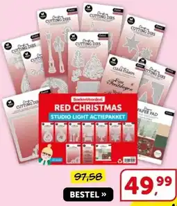 Boekenvoordeel RED CHRISTMAS STUDIO LIGHT ACTIEPAKKET aanbieding