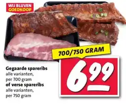Nettorama Gegaarde spareribs of verse spareribs aanbieding