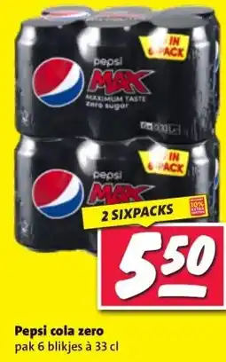 Nettorama Pepsi cola zero aanbieding