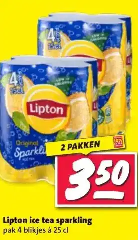 Nettorama Lipton ice tea sparkling aanbieding