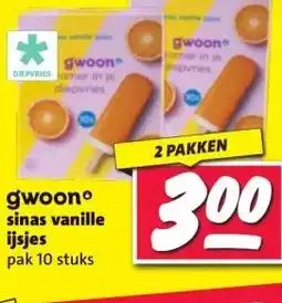 Nettorama gwoonº sinas vanille ijsjes aanbieding