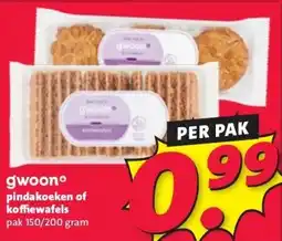 Nettorama gwoonº pindakoeken of koffiewafels aanbieding