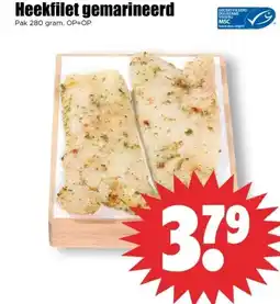 Dirk Heekfilet gemarineerd aanbieding
