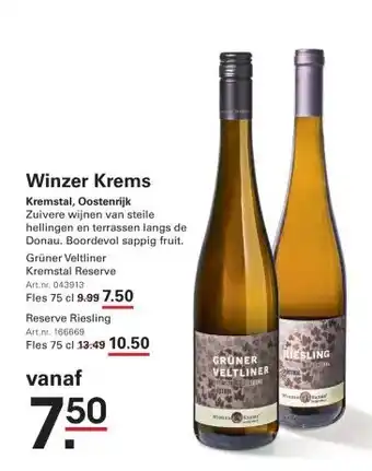 Sligro Winzer Krems aanbieding
