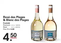 Sligro Rosé des Plages & Blanc des Plages aanbieding