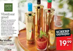 Sligro Au Vodka aanbieding