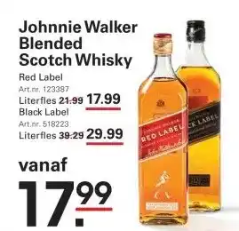 Sligro Johnnie Walker Blended Scotch Whisky aanbieding