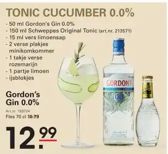 Sligro Gordon's Gin 0.0% aanbieding