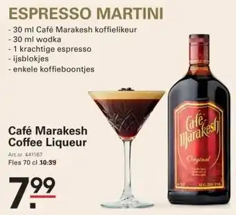 Sligro Café Marakesh Coffee Liqueur aanbieding