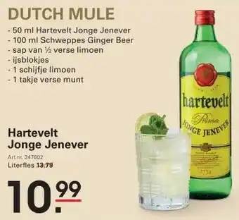 Sligro Hartevelt Jonge Jenever aanbieding