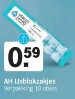 Albert Heijn AH IJsblokzakjes Verpakking 10 stuks aanbieding
