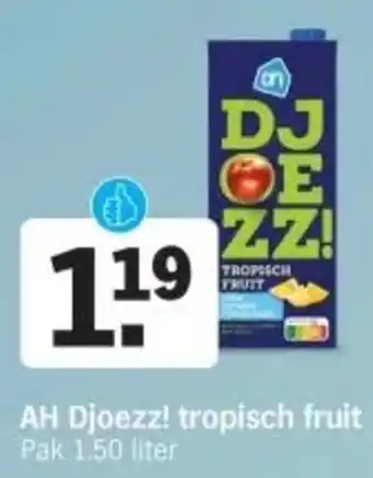 Albert Heijn AH Djoezz! tropisch fruit_AH Frisse fruitdrank aanbieding