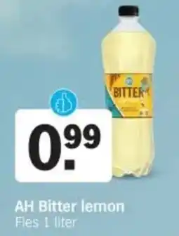 Albert Heijn AH Bitter AH Bitter lemon Fles 1 liter aanbieding