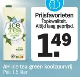Albert Heijn AH Ice tea green koolzuurvrij aanbieding