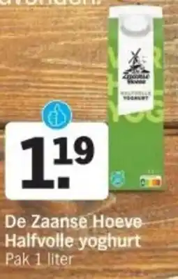 Albert Heijn De Zaanse Hoeve Halfvolle yoghurt aanbieding