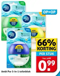 Hoogvliet Ambi Pur 5 in 1 toiletblok aanbieding