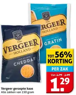 Hoogvliet Vergeer geraspte kaas aanbieding