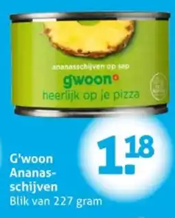Hoogvliet G'woon Ananas schijven aanbieding