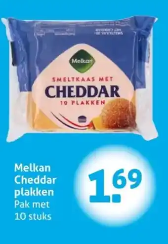 Hoogvliet Melkan Cheddar plakken aanbieding