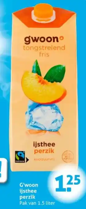 Hoogvliet G'woon ijsthee perzik aanbieding