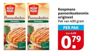 Hoogvliet Koopmans pannenkoekenmix origineel aanbieding